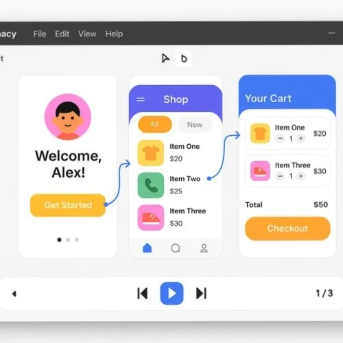 Interactive App UI Prototyping