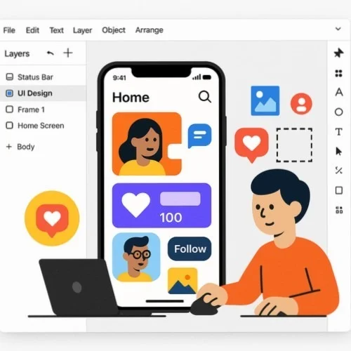 Lunacy App UI Design Software Interface