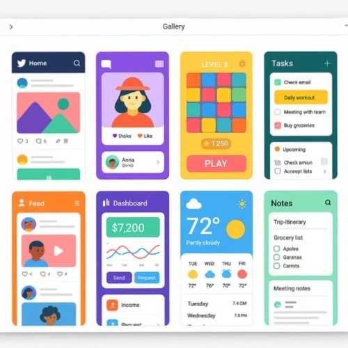 Mobile App UI Templates and Components