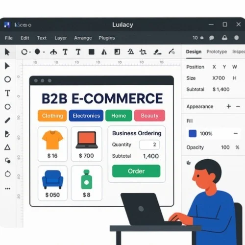 Lunacy B2B Ecommerce Website Design Software