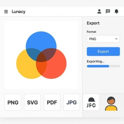 Exporting Venn Diagram PDFs in Lunacy