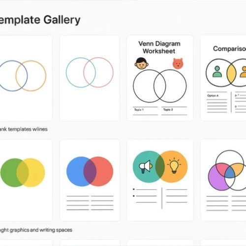 Free printable Venn diagram templates in Lunacy