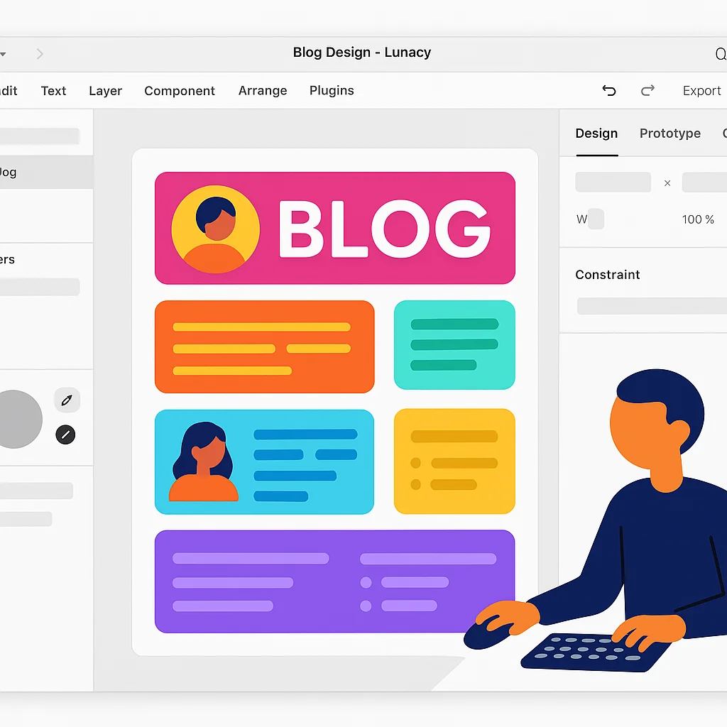 Lunacy Blog Design Software