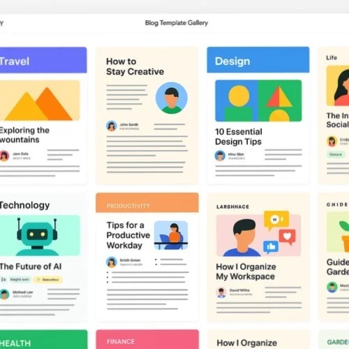 Blog design templates and assets