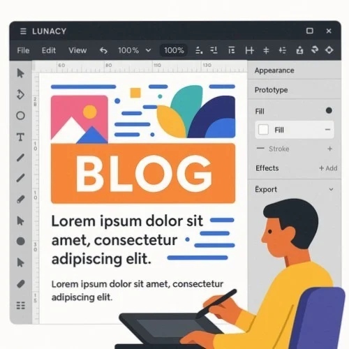 Lunacy Blog Design Software