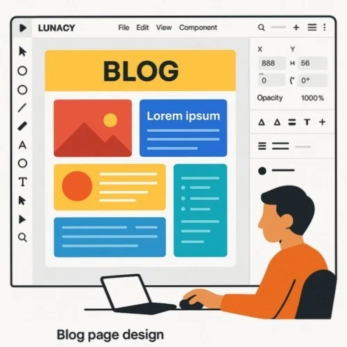 Lunacy Blog Page Design Software