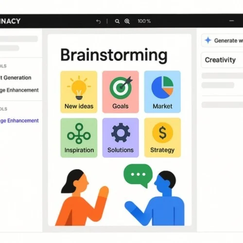 AI-powered brainstorming tools in Lunacy