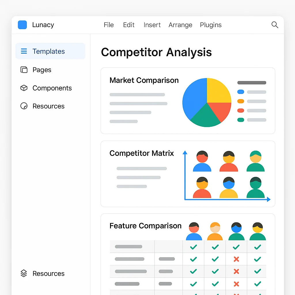 Competitor Analysis Pitch Deck - Competitor Analysis Templates In Lunacy 70ef51.webp