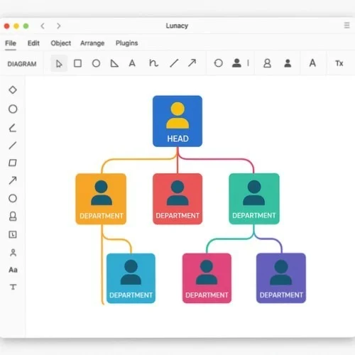 Smart connectors and auto-alignment for org charts