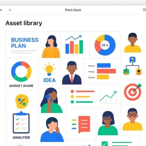 Pitch deck graphics library