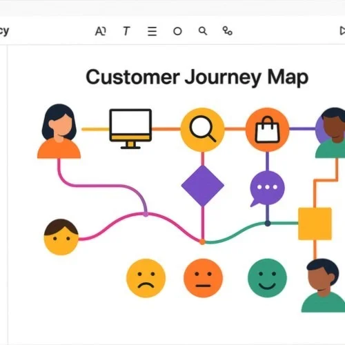 Customer journey map diagramming tools