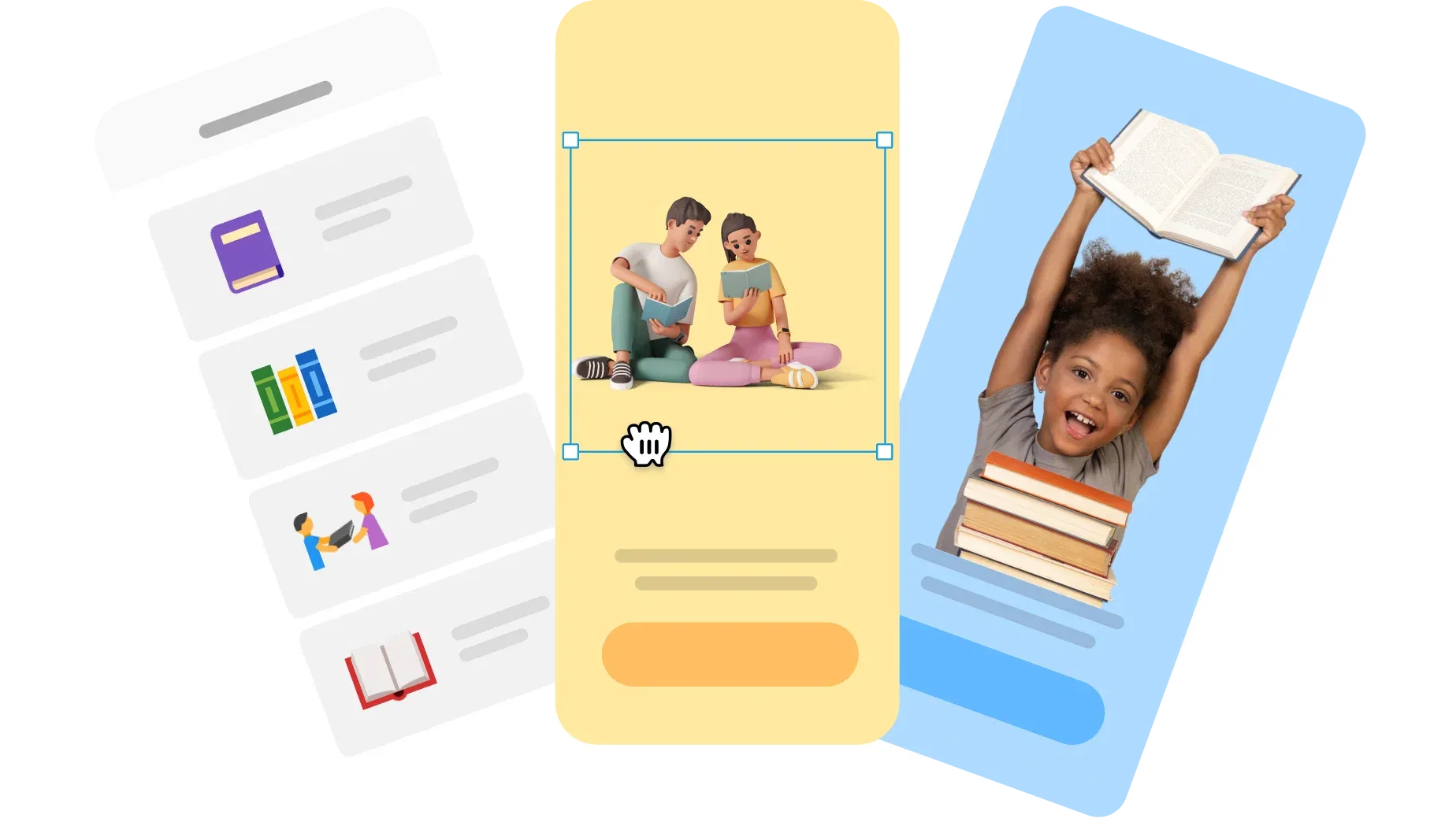 Mobile app design in Lunacy