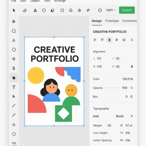 Portfolio cover customization