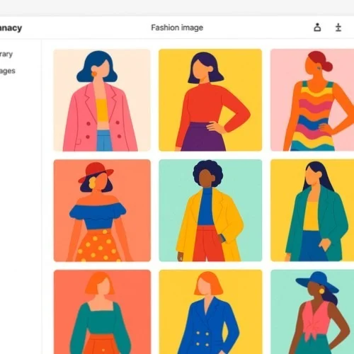Fashion image library in Lunacy