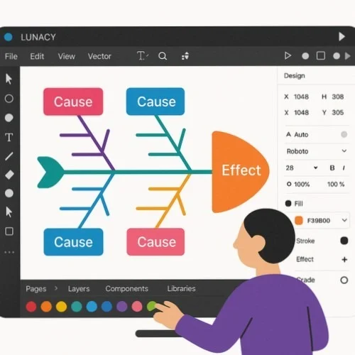 Lunacy Fishbone Diagram Creator