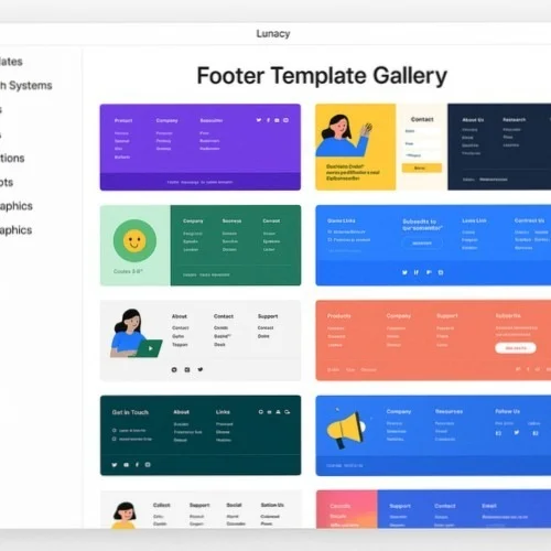 Footer templates and assets