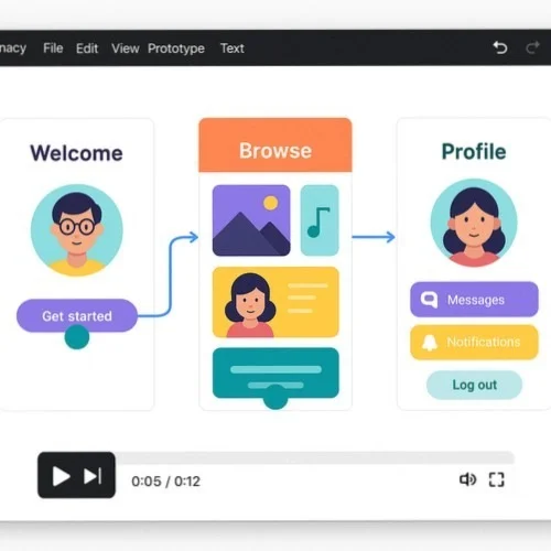 Interactive Prototyping for High Fidelity Wireframes