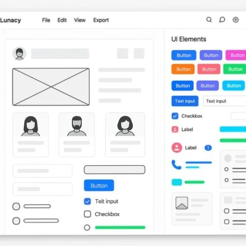 UI Component Library for High Fidelity Wireframes