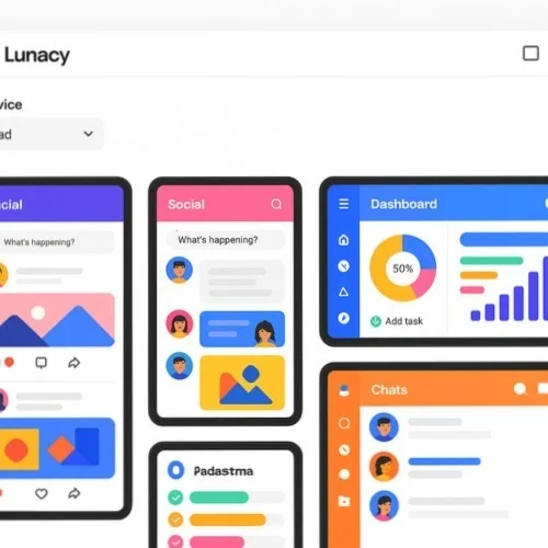 iPad mockup templates in Lunacy
