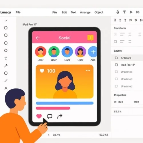 Lunacy iPad Mockup Creator