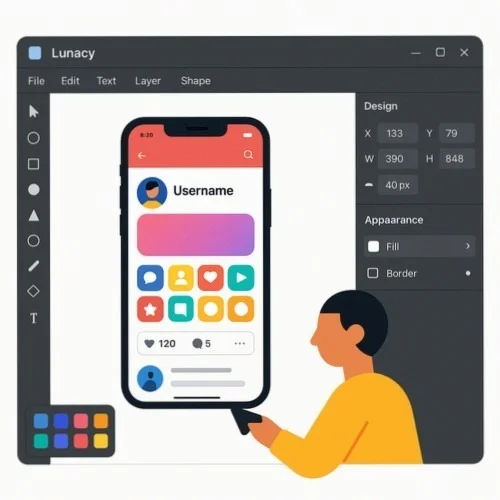 Lunacy iPhone Mockup Creator