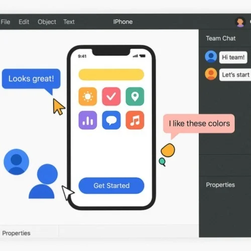 Collaborative iPhone app design workflow