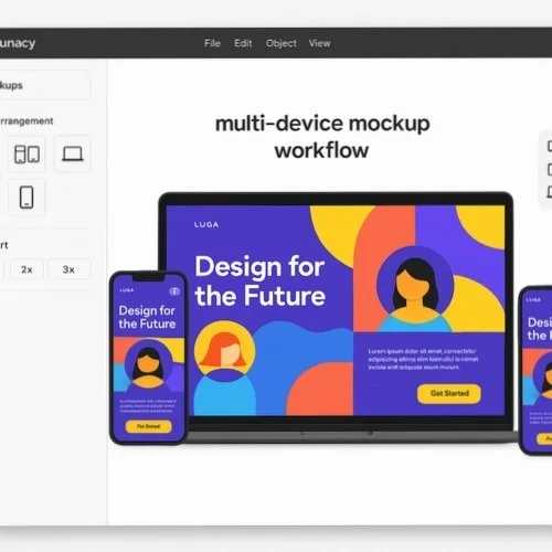 Multi-device mockup workflow