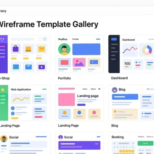 Lunacy wireframe templates and UI kits