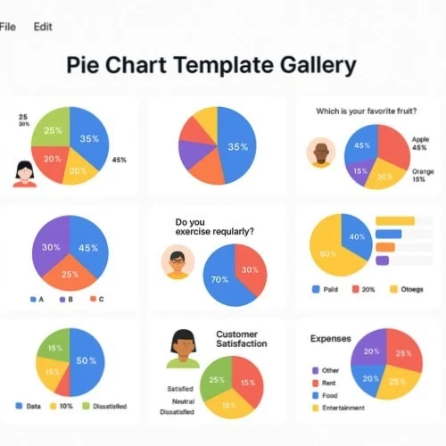 Pie Chart Templates in Lunacy