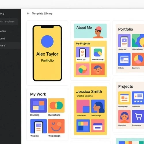 Built-in graphics library for portfolios
