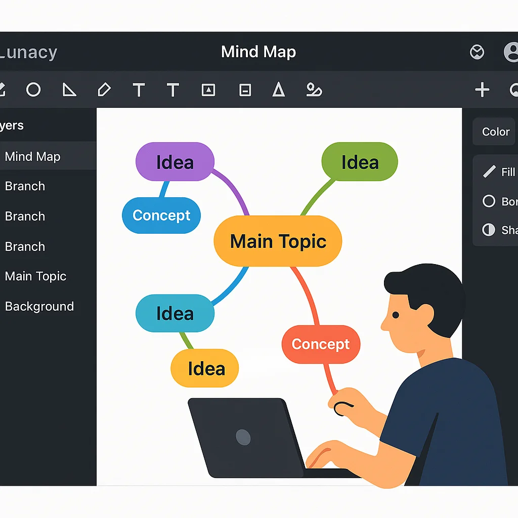 Free Mind Map Maker Create Visual - Lunacy Mind Map Maker 40ea48.webp