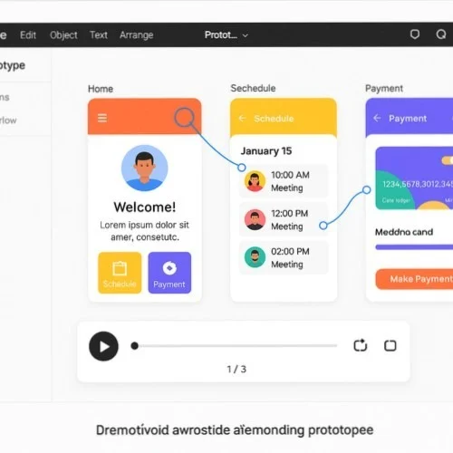 Interactive mobile prototyping