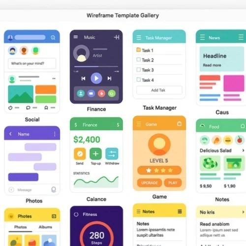 Mobile UI components and templates