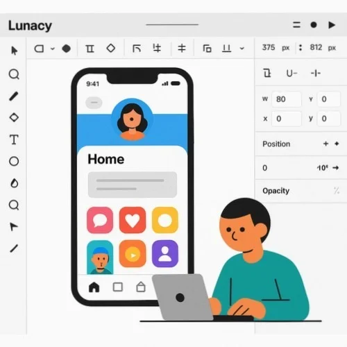 Lunacy Mobile UI UX Design Software