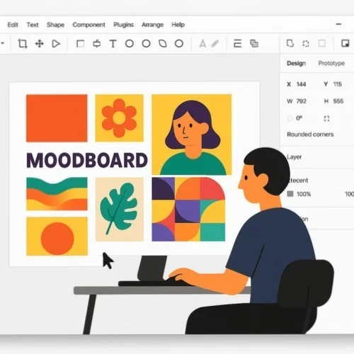 Lunacy Moodboard Maker Interface