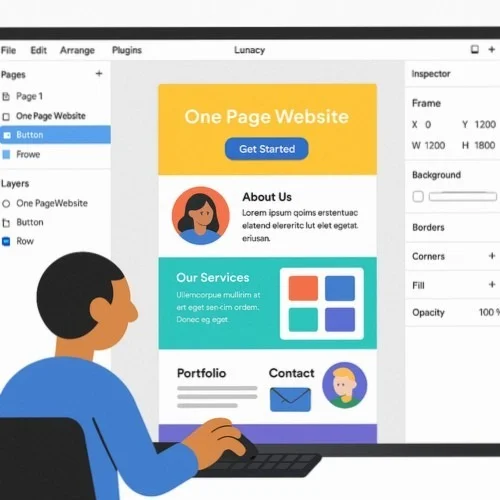 Lunacy One Pager Design Software