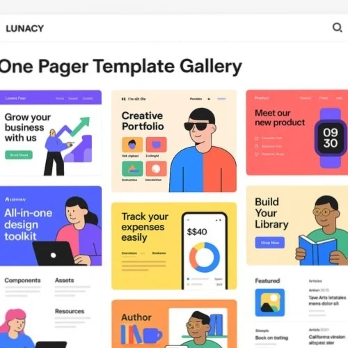 One pager design templates