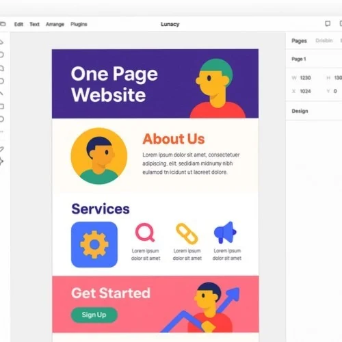 One pager layout design tools