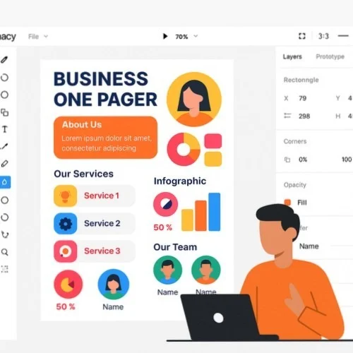Lunacy One Pager Layout Design Software