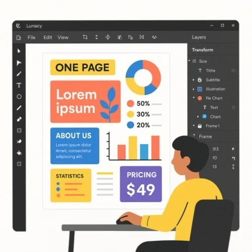 Lunacy One Pager Project Design Tool