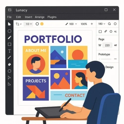 Lunacy Online Portfolio Maker