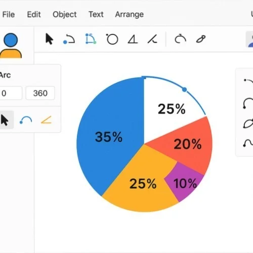 Lunacy Arc Editor for Pie Charts