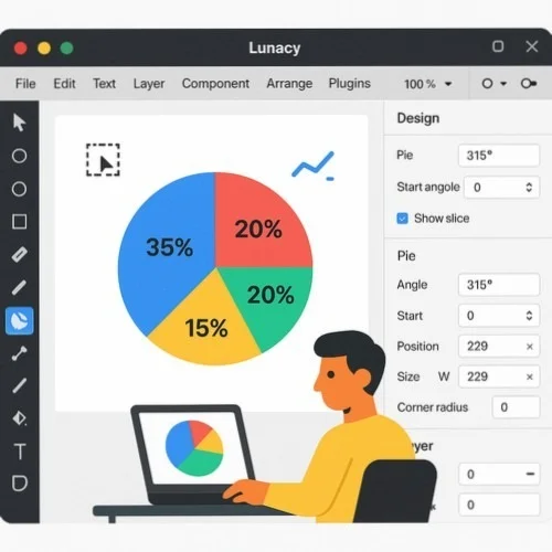 Lunacy Percentage Pie Chart Creator