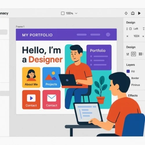 Lunacy Personal Portfolio Website Design Software