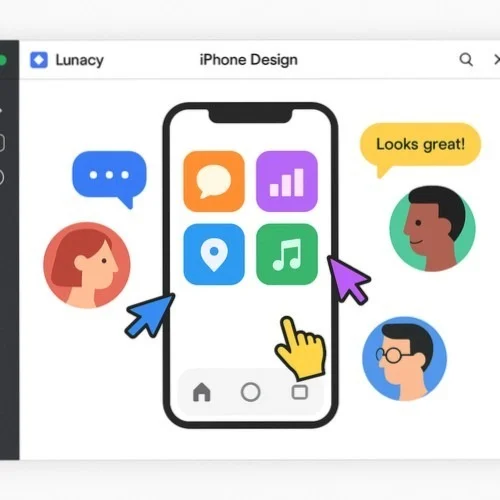 Collaborative phone mockup design
