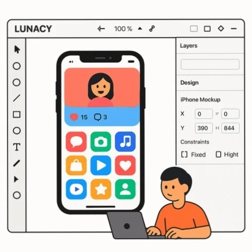 Lunacy Phone Mockup Creator