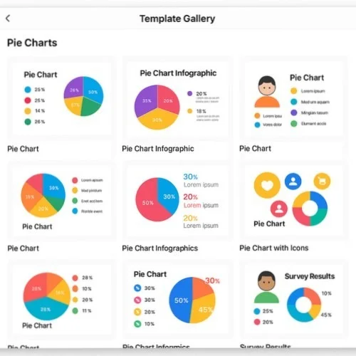 Pie chart templates and graphics