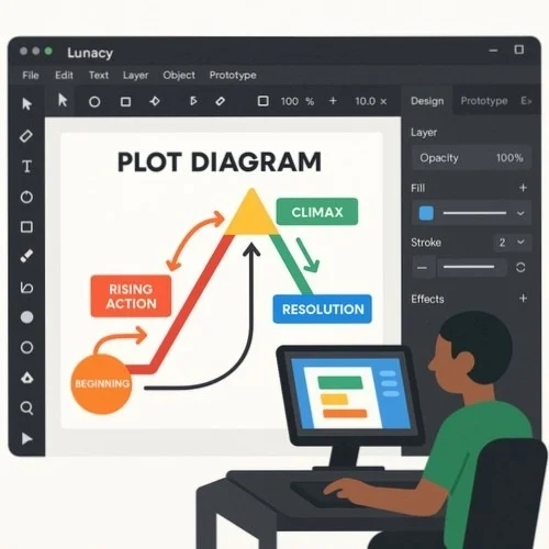 Lunacy Plot Diagram Creator