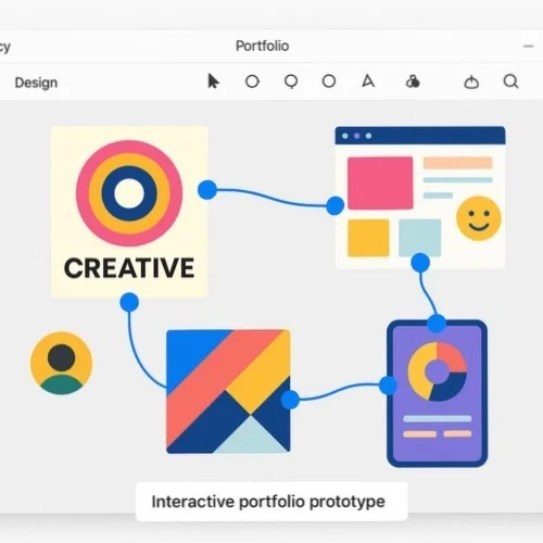 Interactive portfolio prototyping