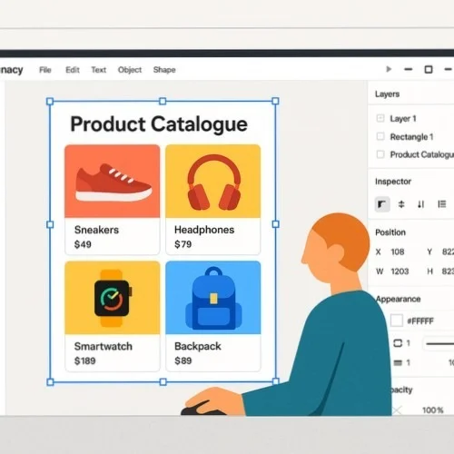 Lunacy Product Catalogue Design Interface